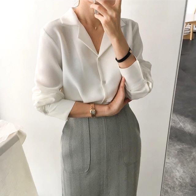 [Mã FAMAYWA giảm 10K đơn 50K] Áo Sơ Nữ Cổ Vest - Áo Sơ Mi Nữ Công Sở Thời Trang Đẹp | BigBuy360 - bigbuy360.vn