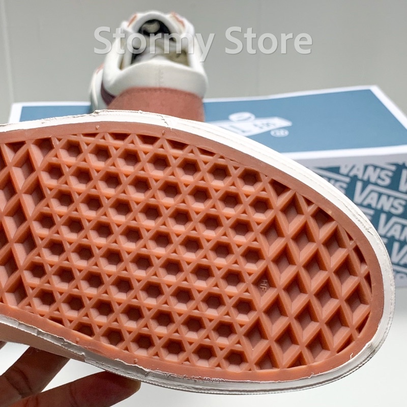 Giày Vans Hồng Trắng Full Box Xanh Chuẩn 1:1