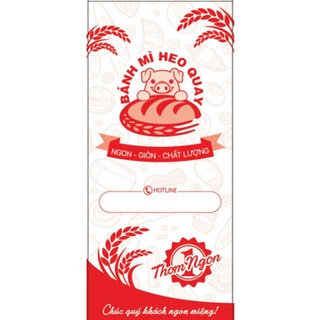 Túi bánh mì heo quay thấm dầu 1000 túi