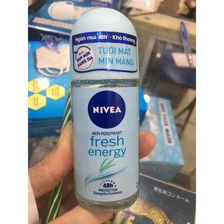 Lăn khử mùi Nivea Fresh energy tươi mát mịn màng 50ml