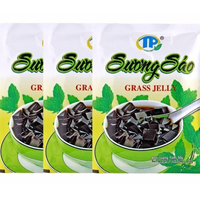 Bột Sương Sáo Đen Thuận Phát/ Bột Làm Thạch 50gr - Sương Sáo Thảo Mộc 50gr