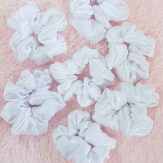 Dây cột tóc vải lụa scrunchies màu xinh xắn