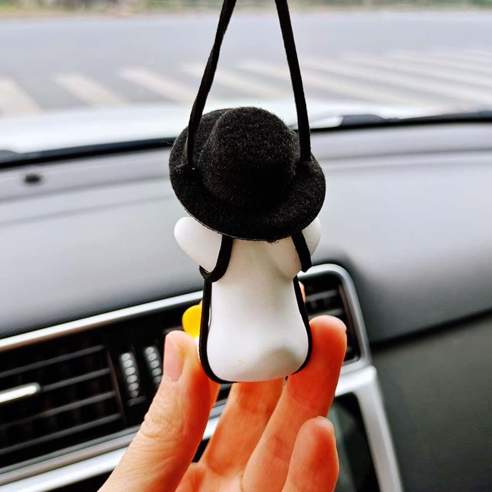 Dây Treo Trang Trí Gương Chiếu Hậu Xe Hơi Hình Chú Vịt Hoạt Hình Đáng Yêu
