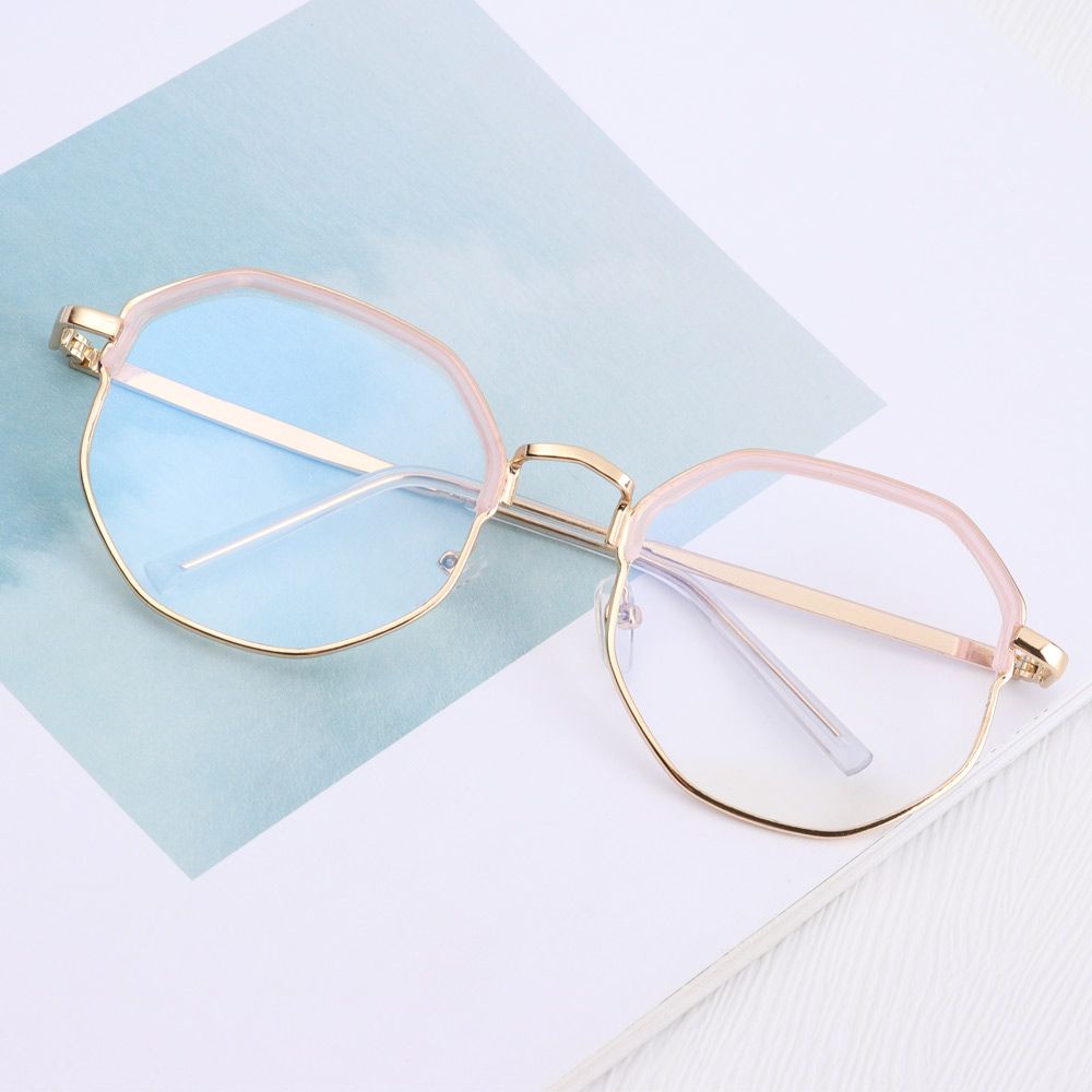 Mắt Kính Gọng Vuông Trong Suốt Chống Ánh Sáng Xanh Phong Cách Vintage