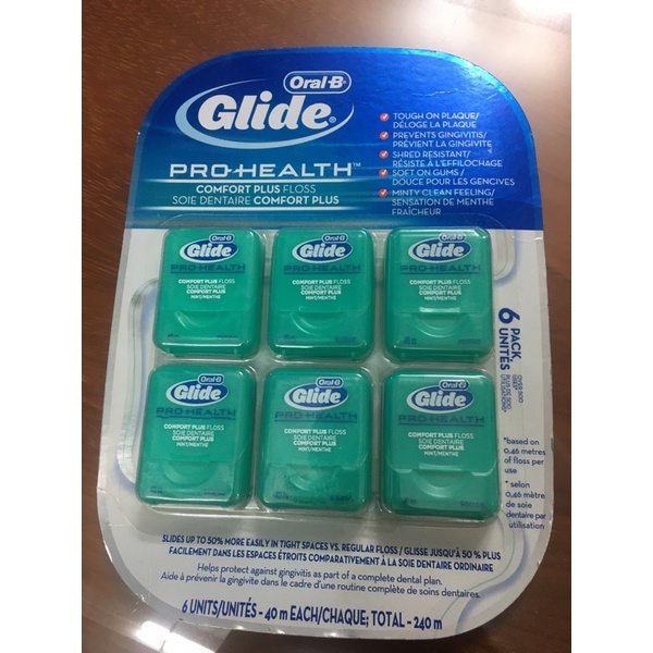 Set 6 hộp Chỉ nha khoa Oral B Glide Advanced Multi Protection Floss Clean Mint