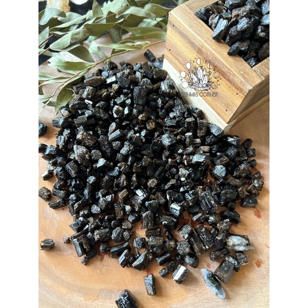 100g Black Tourmaline - Tourmaline đen thô tự nhiên thanh tẩy , bảo vệ