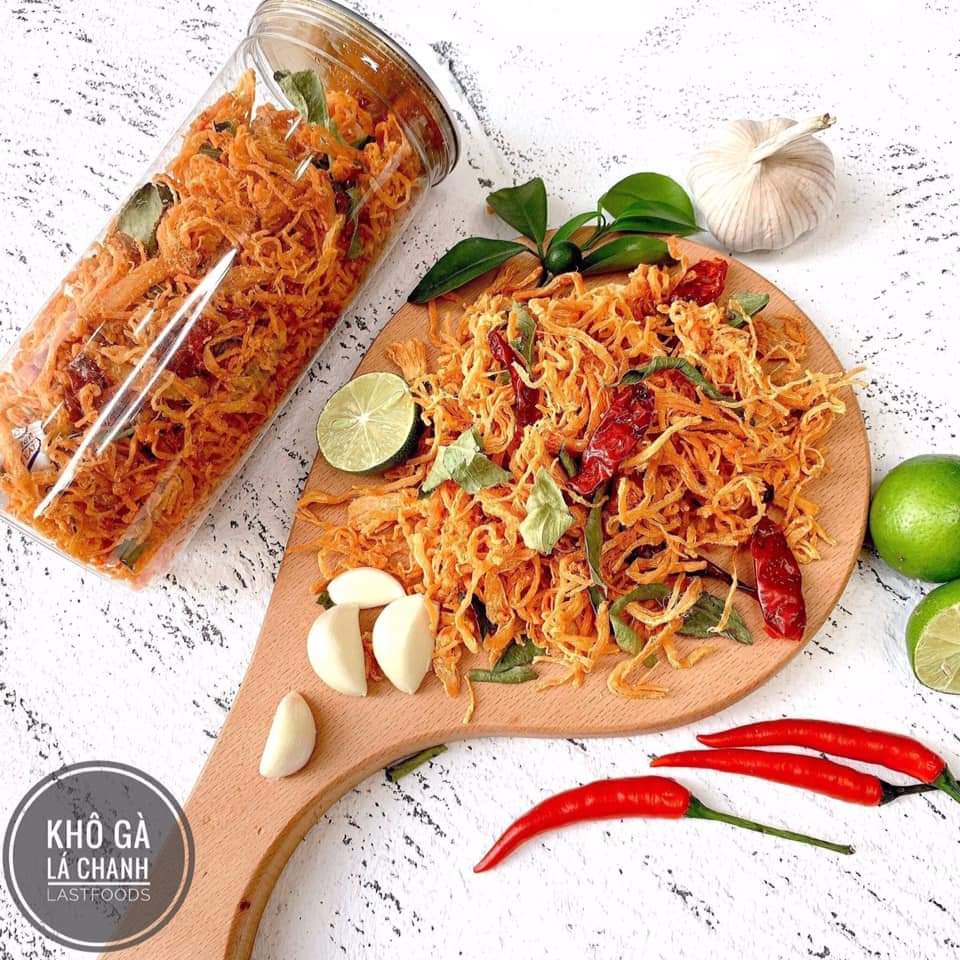 Khô gà lá chanh hộp 300g siêu ngon - Ăn là mê ngay | BigBuy360 - bigbuy360.vn