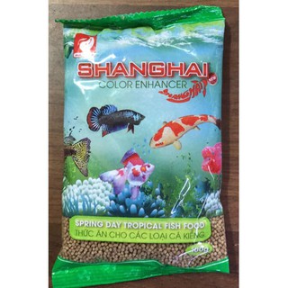 Cám cá Shanghai thức ăn cho cá viên vừa 100g