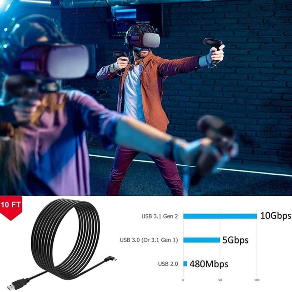 Dây Cáp Chất Lượng Cao Cho Oculus Quest Vr Link Cable Usb3.2 5 Gen1 Type A-c Amply M Y7v7