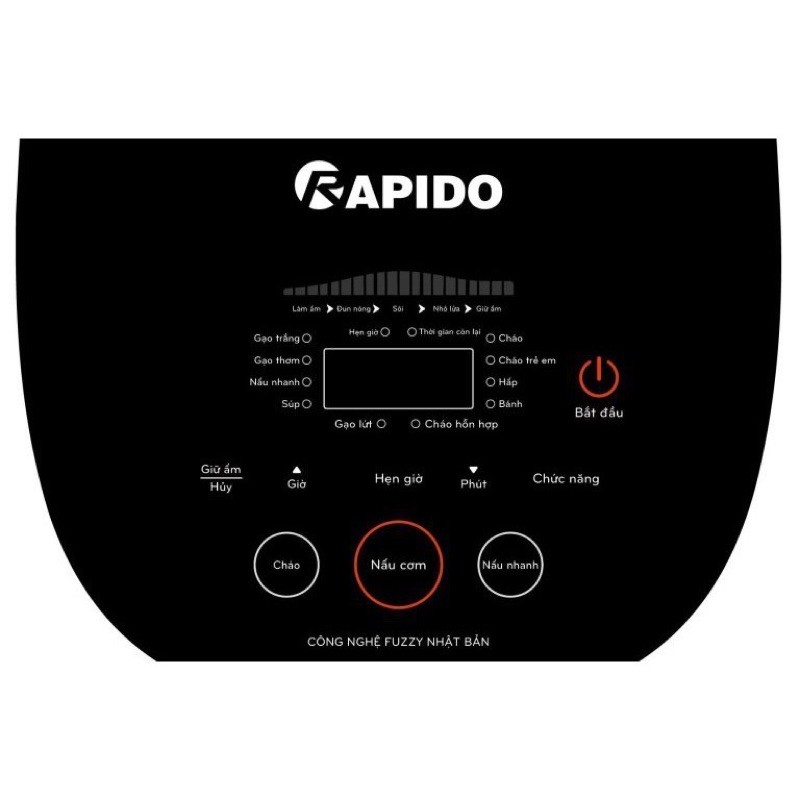 Nồi cơm điện tử Rapido RC - 1.2D