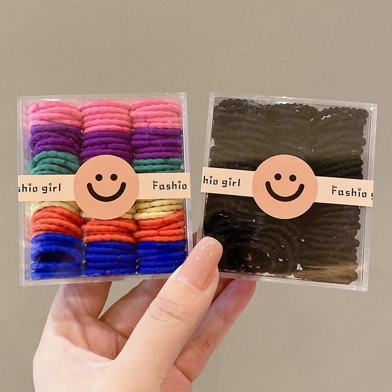 Set 90/60 Dây Thun Cột Tóc Phong Cách Hàn Quốc Thời Trang