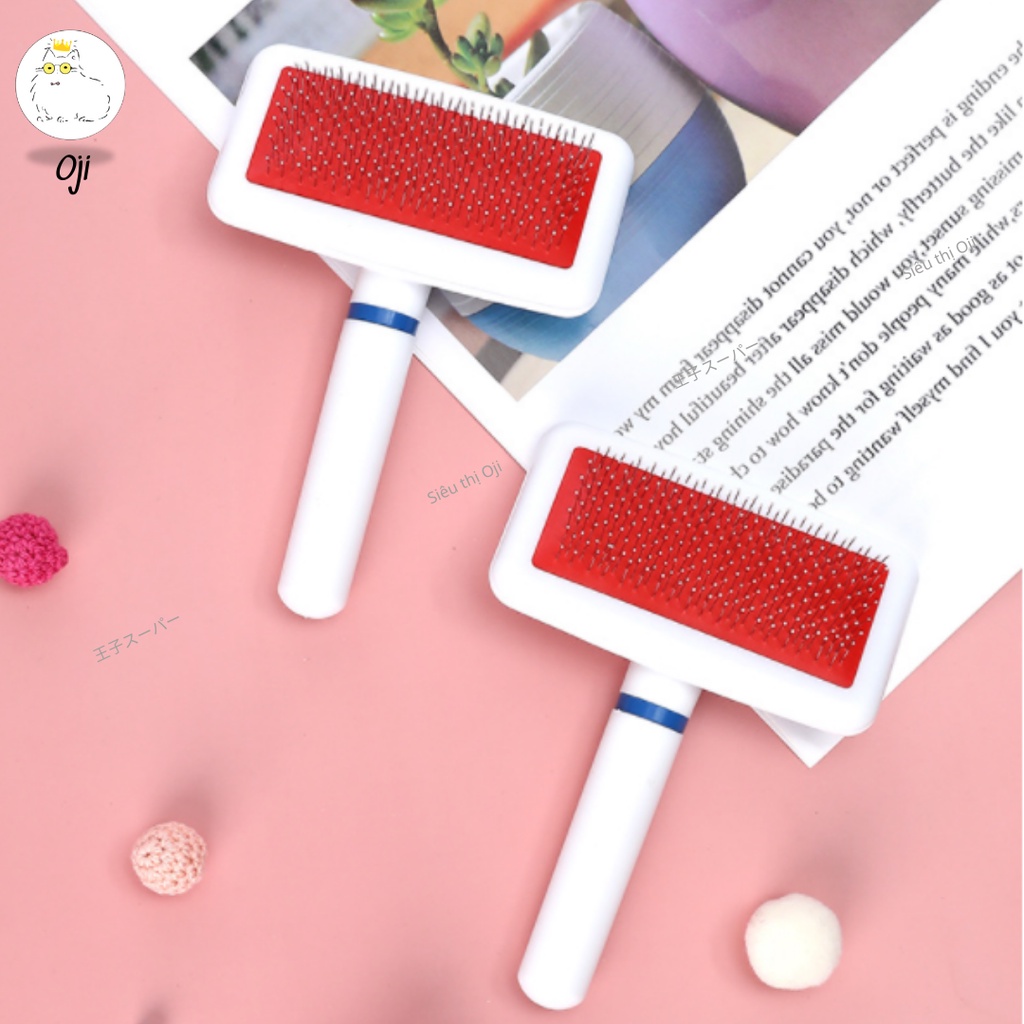 Lược Chải Lông Chó Mèo Hạt Chống Tĩnh Điện Không Làm Tổn Thương Da