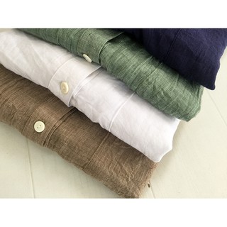 [Ảnh thật] Áo sơ mi form rộng chất linen mỏng nhẹ