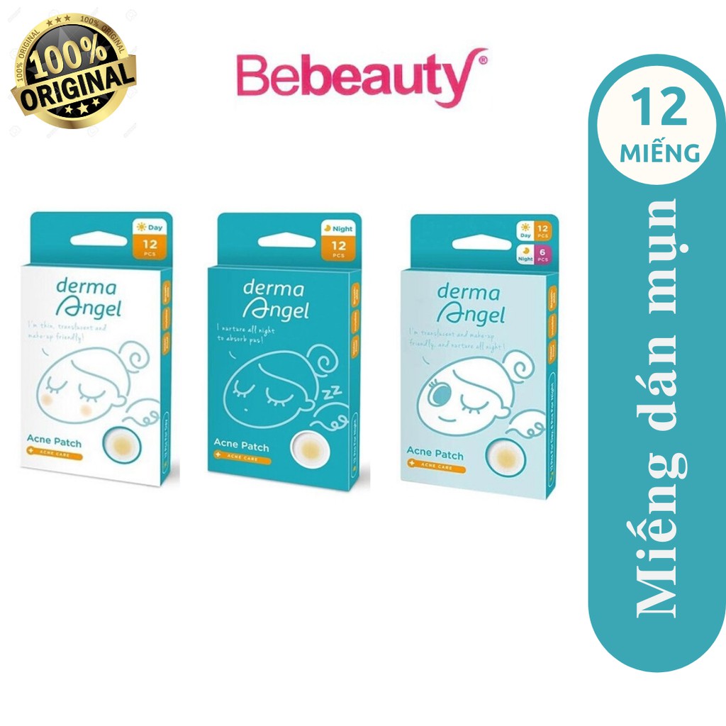 Combo Miếng Dán Mụn Ban Ngày và Ban Đêm Derma Angel | BigBuy360 - bigbuy360.vn