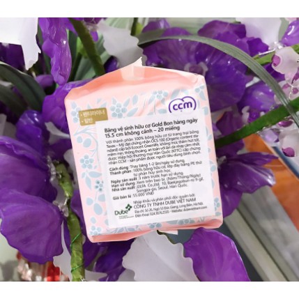 BĂNG VỆ SINH HÀNG NGÀY GOLD BON HỮU CƠ NHẬP KHẨU HÀN QUỐC