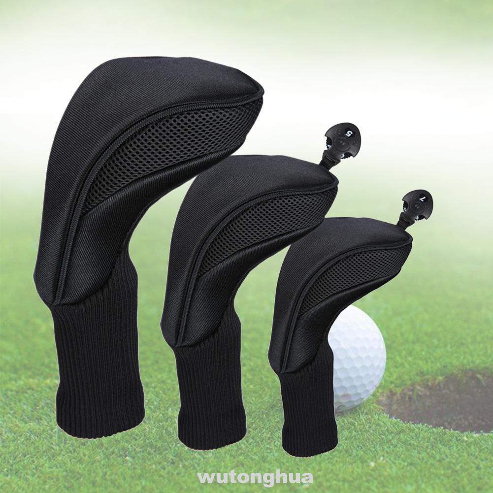 Anti-scratch Easy Use Number Printed Soft Travel Golf Protect Club Head Cover