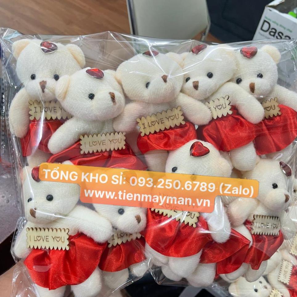 Combo 10 Gấu bông nhỏ thiết kế dễ thương