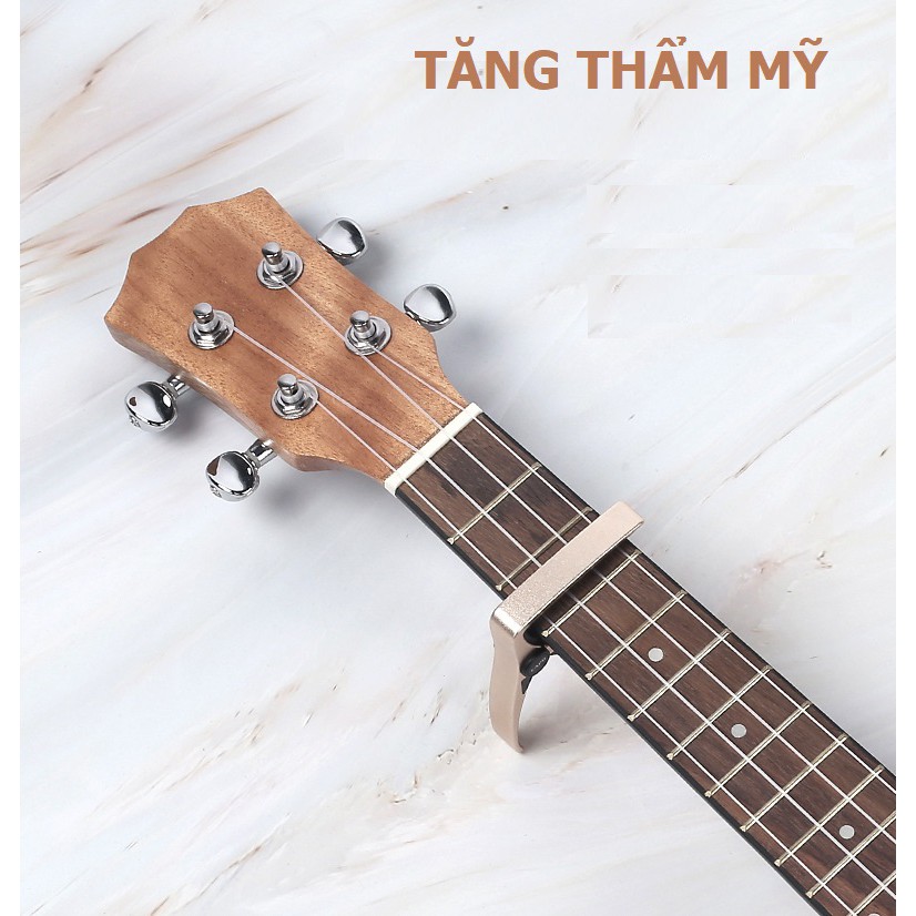 [Kim loại] Capo kẹp đàn Ukulele hãng Aroma