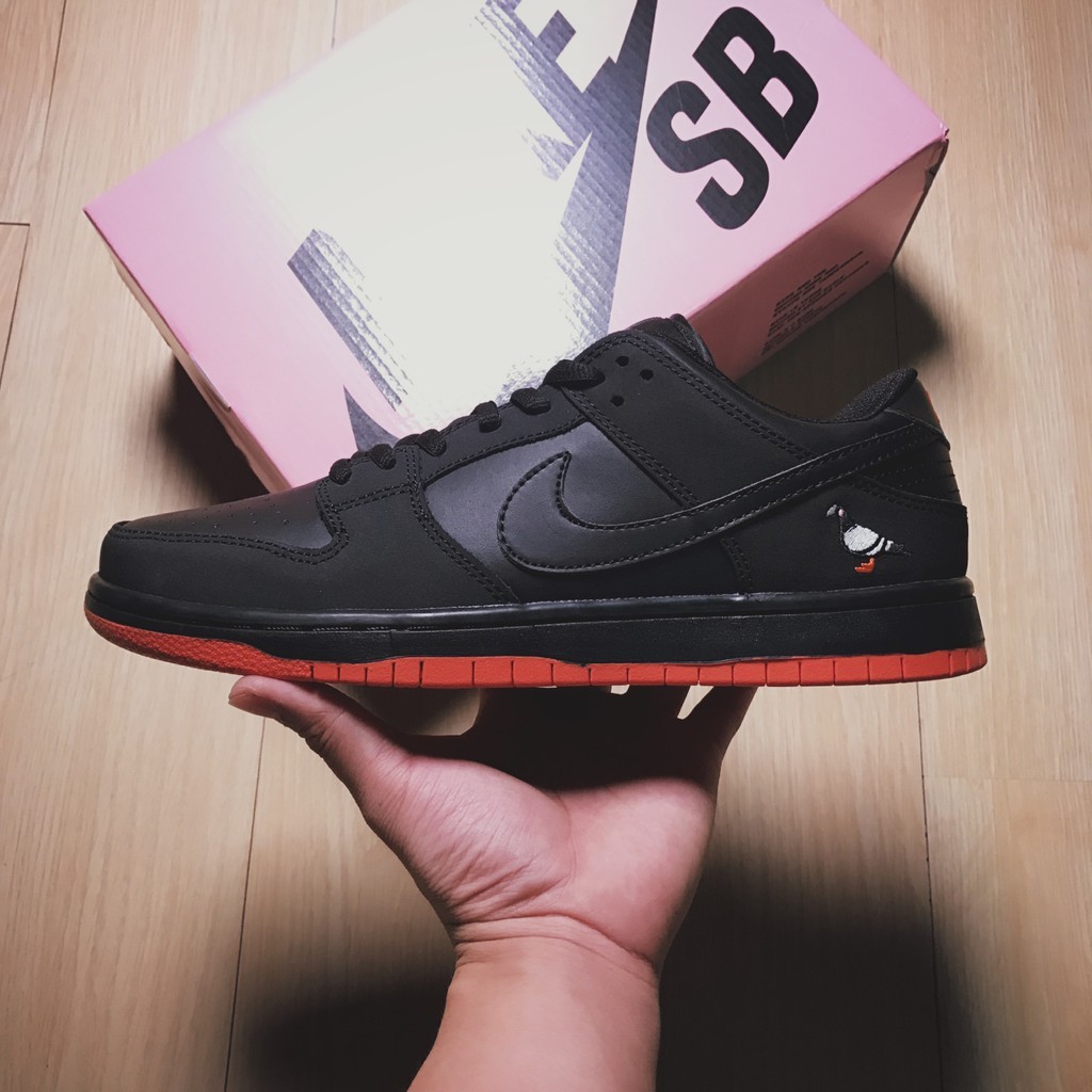 Authentic Nike SB Dunk Low TRD QS “Pigeon” Black P Shoes for men low tops 2018