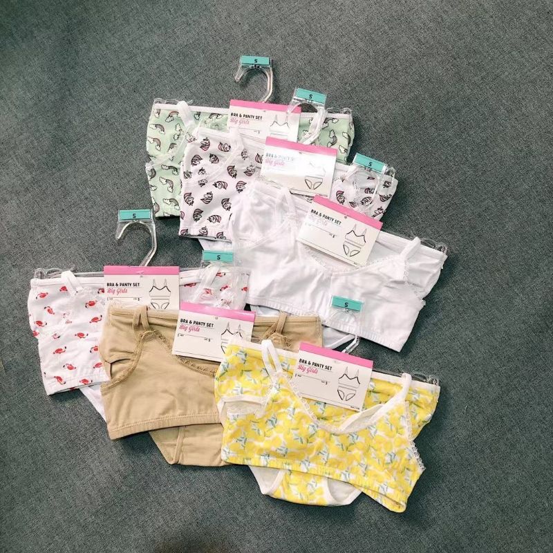 Sét 2 bộ đồ lót bé gái siêu xinh xuất dư siêu xịn