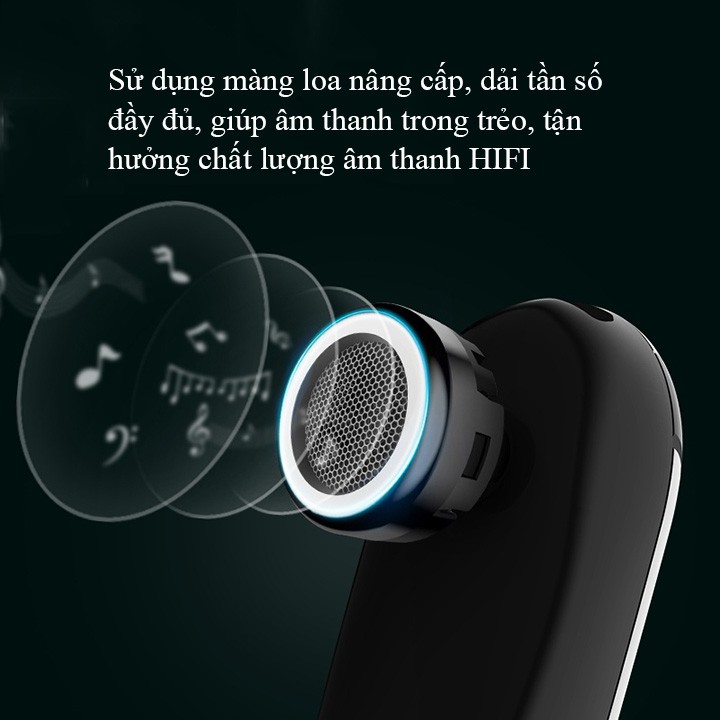 Tai nghe blutetooth nhét tai X8 không dây, chống nước, Pin 300 mAh, nghe nhạc, đàm thoại 12h-Tặng kèm tai phụ