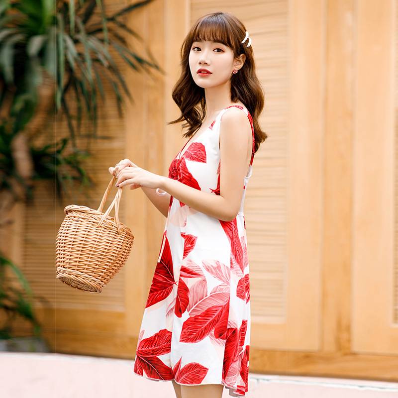 Phóng đại để bơi, đồ bơi nữ yêu thương, áo tắm bằng phẳng mỏng bảo thủ | BigBuy360 - bigbuy360.vn
