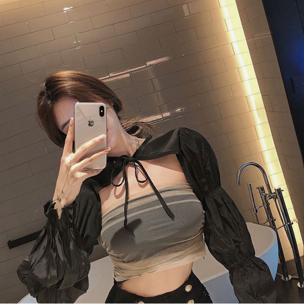 Áo sơ mi kiểu nữ tay dài Emilyshop