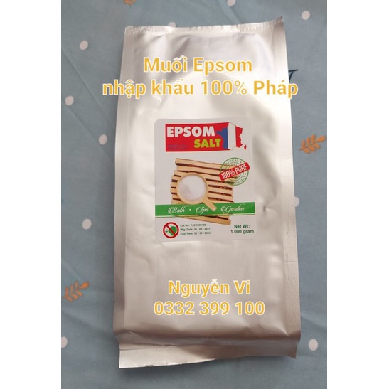 1kg Muối Epsom Tinh khiết 99% (MgSO4)Tẩy tế bào da, ngâm chân... nhập khẩu 100%