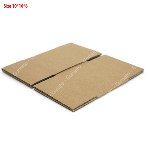 Hộp giấy P13 size 10x10x8 cm, thùng carton gói hàng Everest