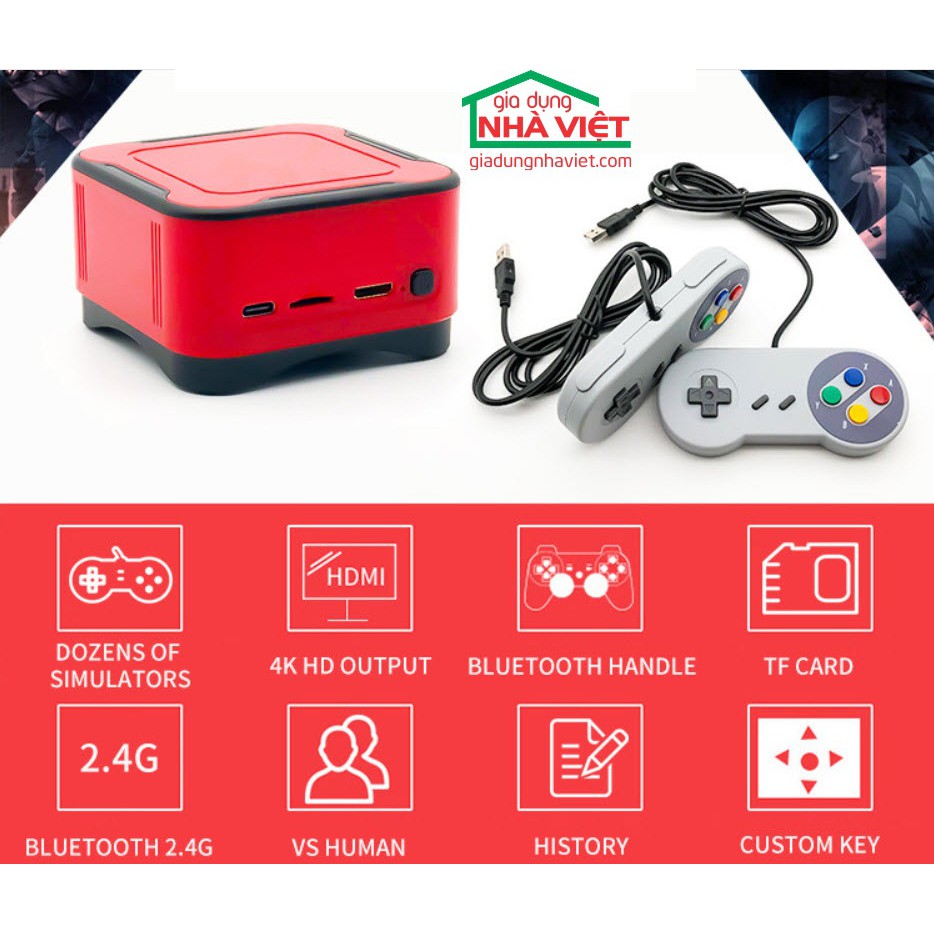 Máy chơi game giả lập Retro NES GBA PS1 Magic Cube M12 HDMI