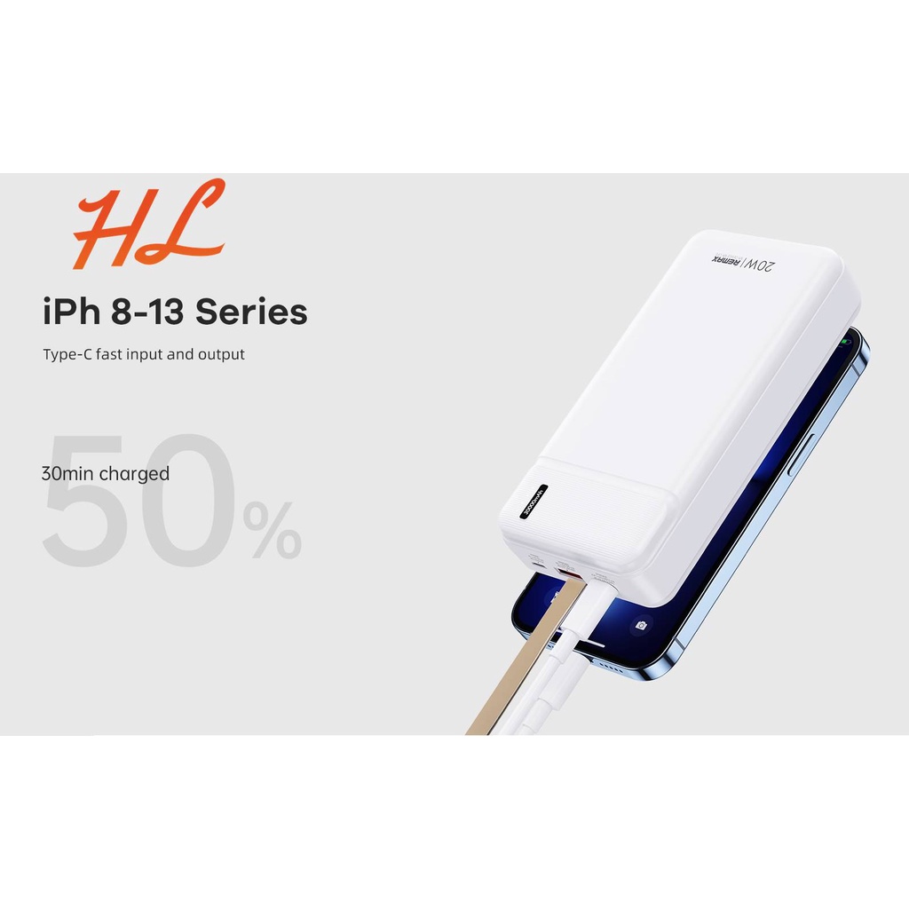 Pin Dự Phòng Sạc Nhanh Remax RPP-289 00000mAh - Sạc Nhanh QC 18W và PD20W - Hunglongpc