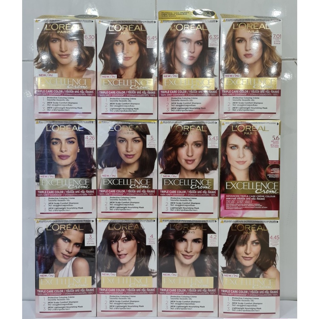 Thuốc Nhuộm Tóc Phủ Bạc Loreal Excellence Creme