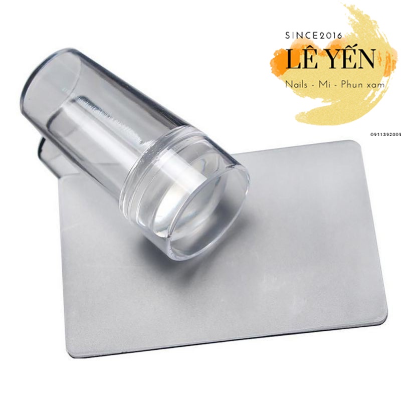 Con dấu in móng tay - đầu in nail silicone tạo phen đầu móng loại 1 trong suốt, chất mềm chuyên dụng