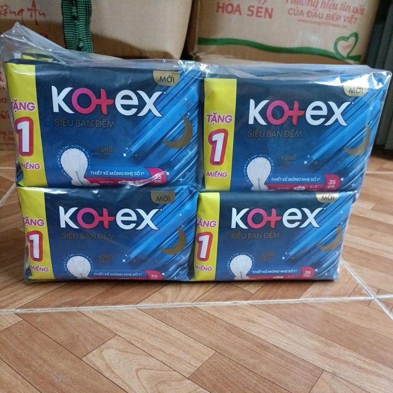 Bộ 3 miếng BVS KOTEX Siêu ban đêm 35cm