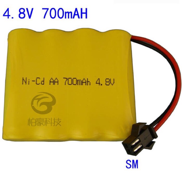Pin sạc 4,8v 700mah cáp SM