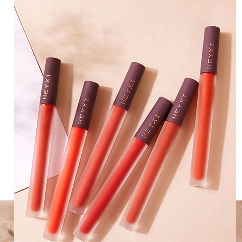 Son HEYXI Velvet Air Lip Glaze Matte Student Niche Son kem lì môi lâu trôi không thấm nước 20g HS5