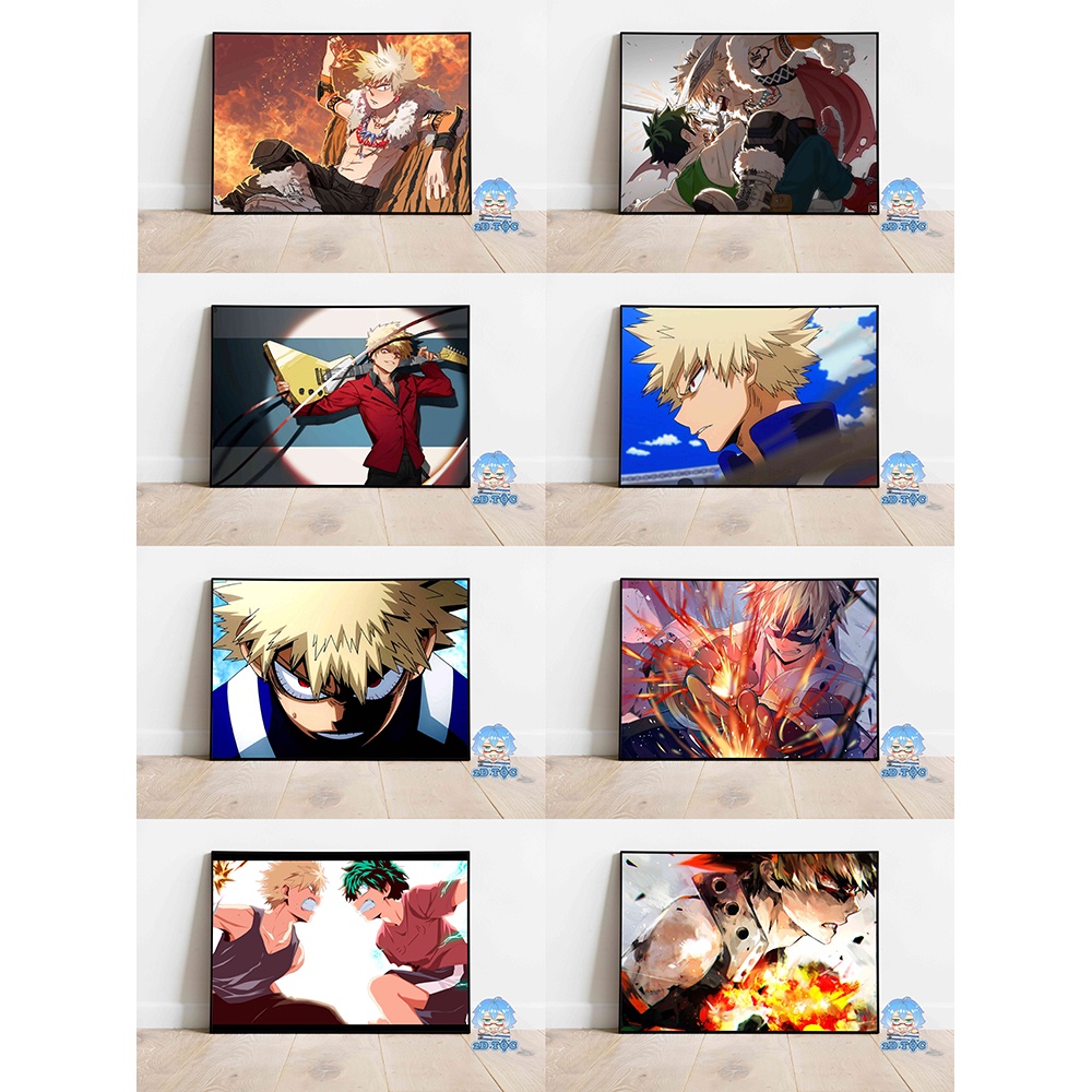Ảnh poster A3 Bakugo Katsuki (6) Anime Manga Boku no Hero Academia chất liệu giấy cao cấp - 2D Tộc Shop