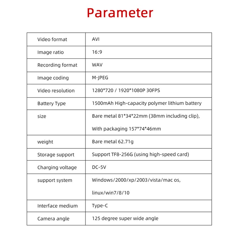 Camera Hành Trình TQ2 Mini Pin Dài 1080P Di Động Chuyên Dụng