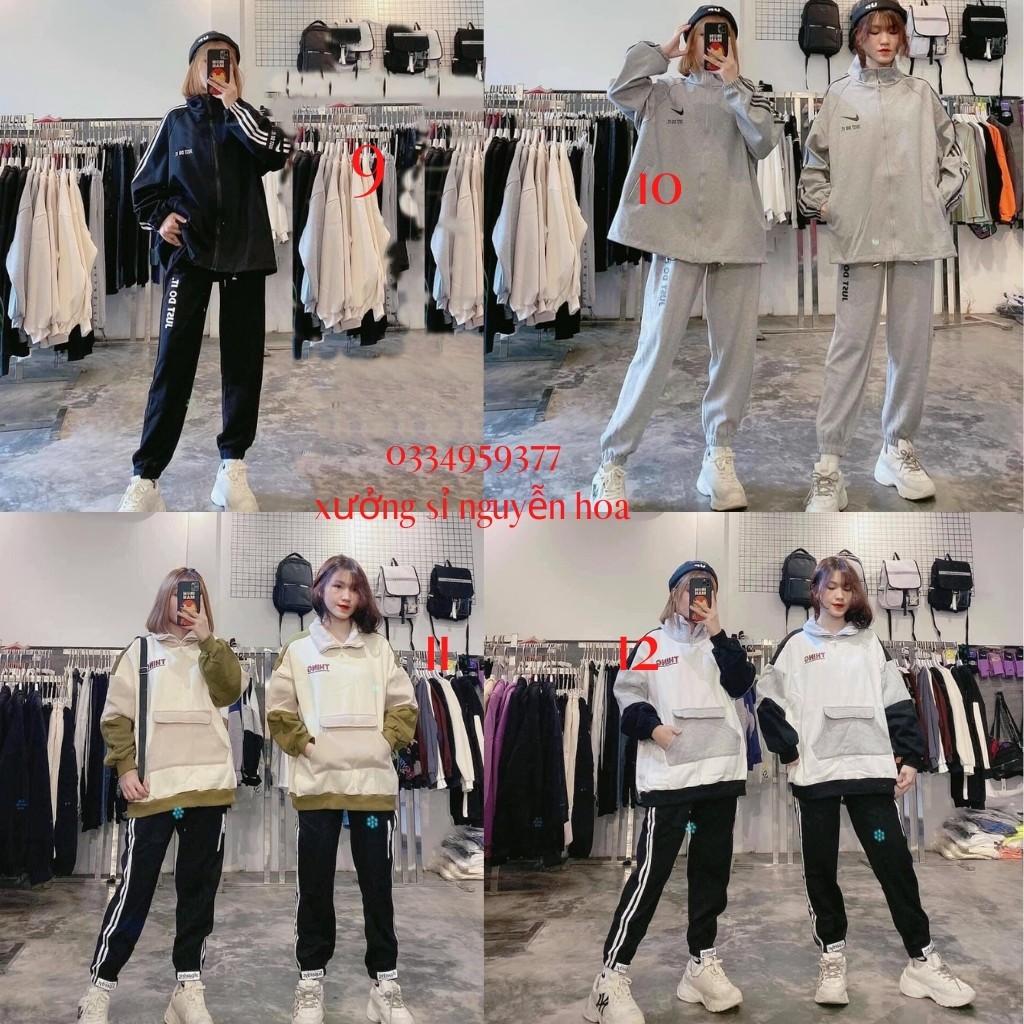 Bộ Thể Thao Nỉ Bộ Nỉ Nữ Bộ Nỉ Bông Hot Trend Form Rộng Siêu Đẹp Nguyễn Hoa | BigBuy360 - bigbuy360.vn