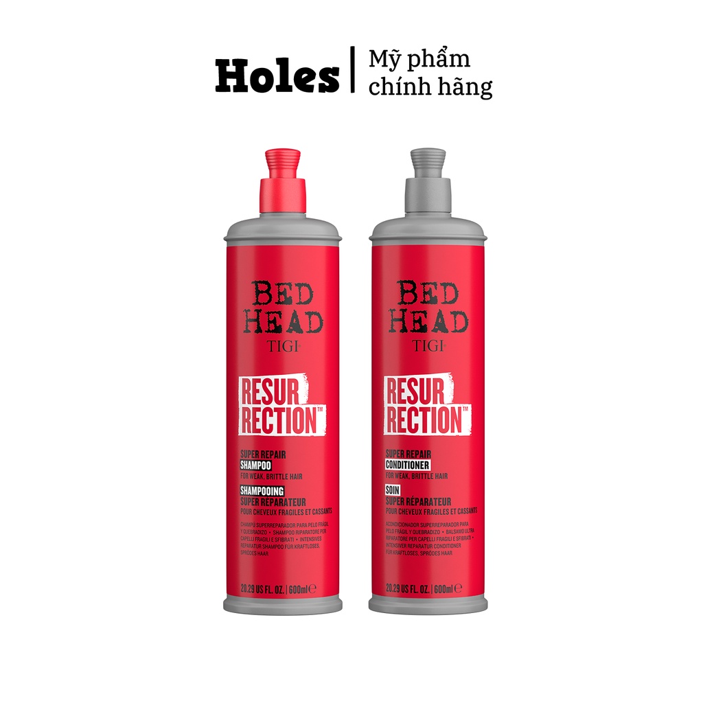 Bộ Dầu Gội Xả Tigi Resurrection Super Repair - Phục Hồi Hư Tổn 400ml