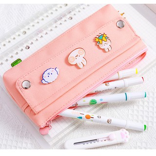Túi đựng bút, bóp đựng viết kèm stick siêu kute