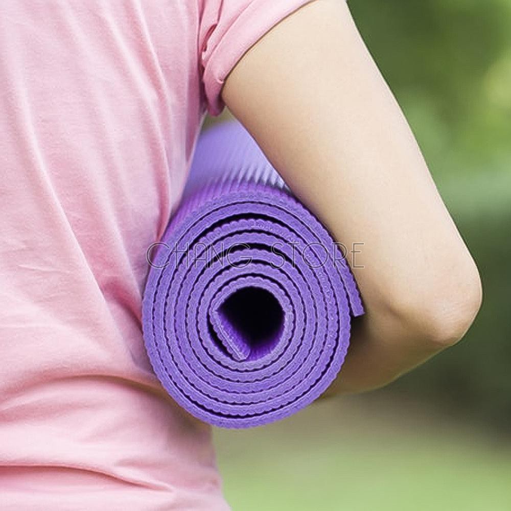  Thảm tập Yoga/ Gym TPE 2 LỚP Cao Su Non Dày, Êm Chống Trơn Trượt