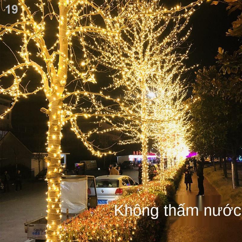 Nhiều màu sắc, đèn nhấp nháy đầy ánh sáng ban đêm giáng sinh, trang trí ngoài trời không thấm nước lễ hội năm