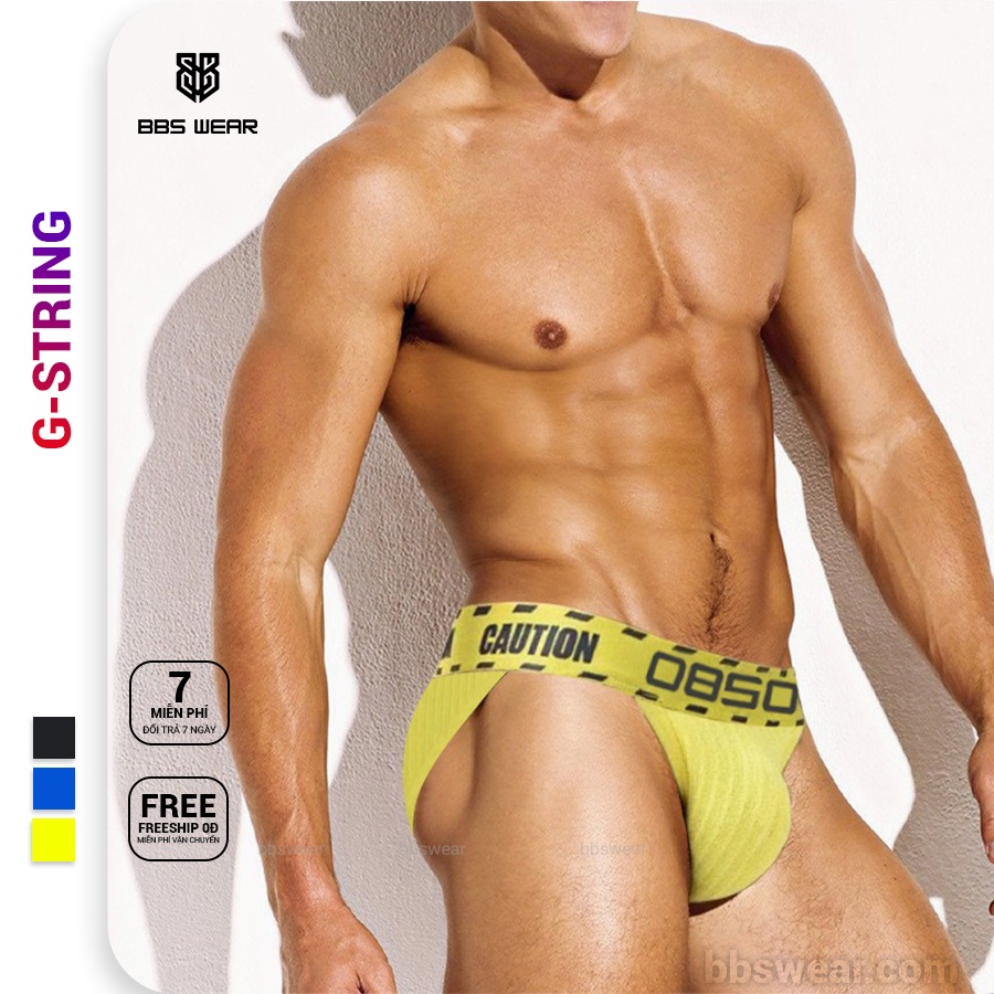 Quần lót nam cotton tam giác CAUTION Siêu thoáng mát BBS WEAR 2021 - Quần sịp nam sexy jockstrap brief BS3105