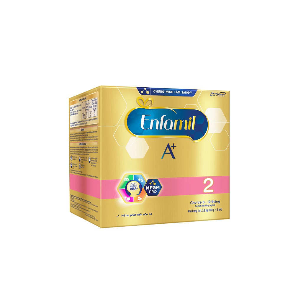 tuan0113 Sữa bột Enfamil A+ 2 Hộp giấy 2.2kg tuan0113