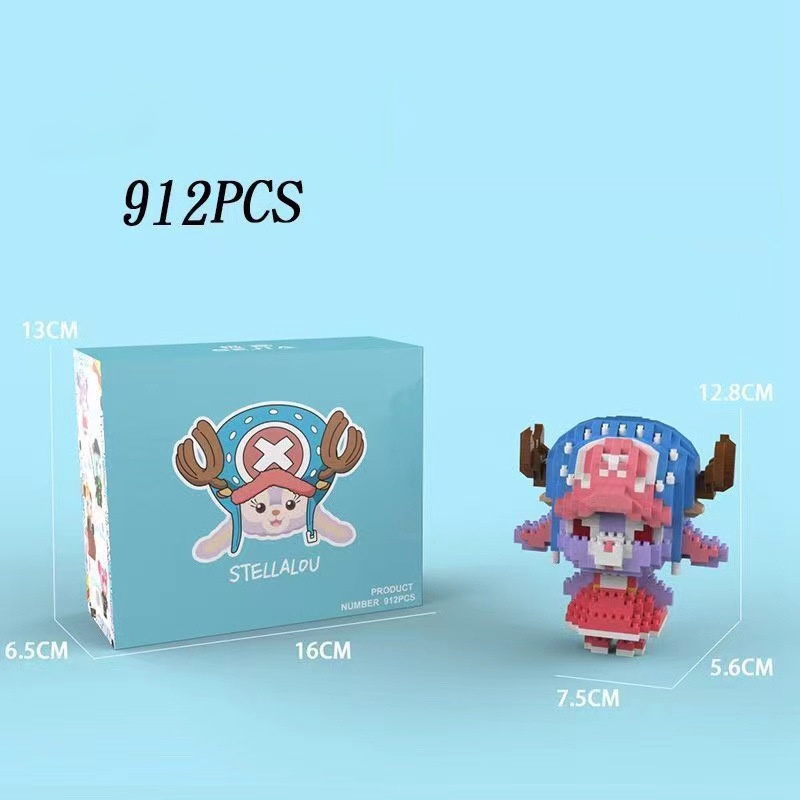 mô hình lắp ráp onepiece thỏ gấu luffy đảo hải tặc dễ thương, lắp ráp sáng tạo nhân vật hoạt hình 10xtimes