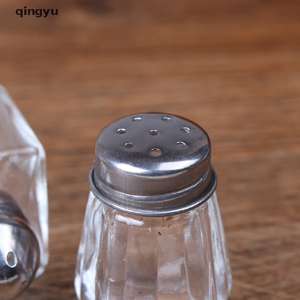 Bộ 2 Lọ Thủy Tinh Đựng Gia Vị Tỉ Lệ 1: 6 Dùng Trang Trí Nhà Búp Bê