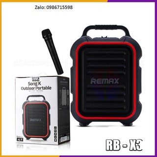 Loa bluetooth remax rb-x3 💎chính hãng💎 công suất 15w tặng kèm micro không dây