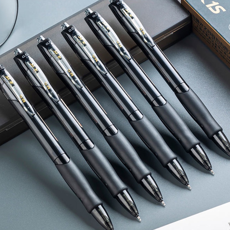 Bút Gel Mực Đen 0.5mm Dạng Ống Rút Nhanh Khô AGP02323