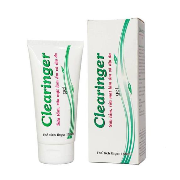 Clearinger gel - Sữa tắm, sữa rửa mặt làm ẩm và dịu da